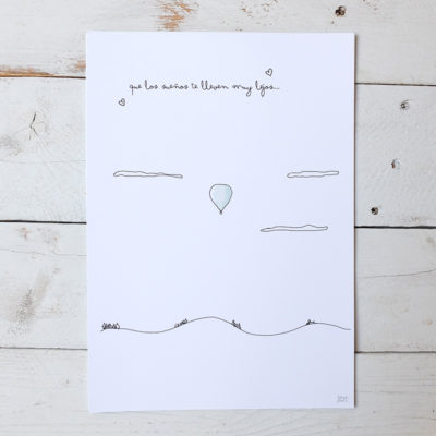 Ilustración GLOBO de La Tortuguita Blanca