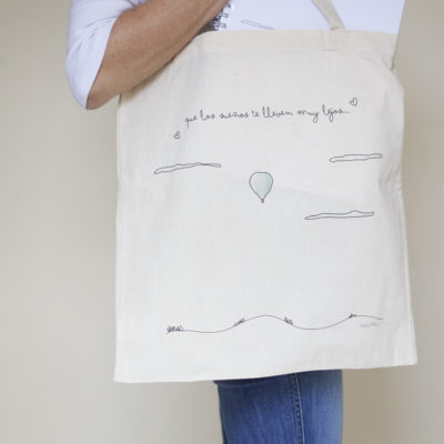tote bag o bolsa de tela globo