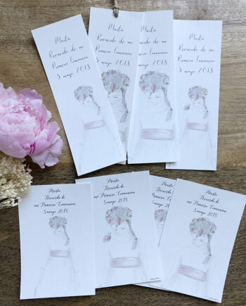 Recordatorio primera comunión NIÑA. Colección VALENTINA