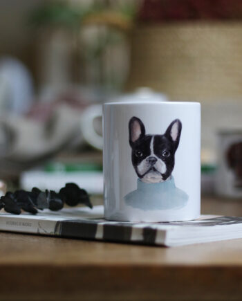 TAZA BULLDOG CERAMICA