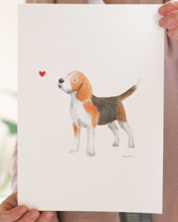Lámina Beagle. La nueva lámina de la colección MIS PERROS FAVORITOS.