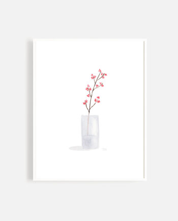 PRINT ACUARELA FLORES. MINIMAL 1
