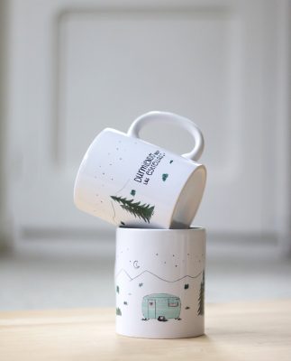 TAZA CERAMICA AZUL MINT