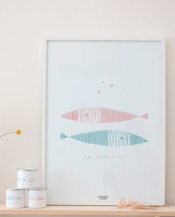 lamina LA FAMILLE. Colección SARDINAS