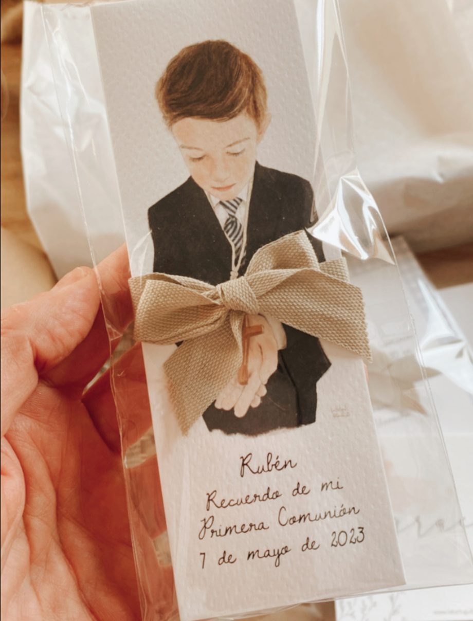 Recordatorios de Primera Comunión personalizados