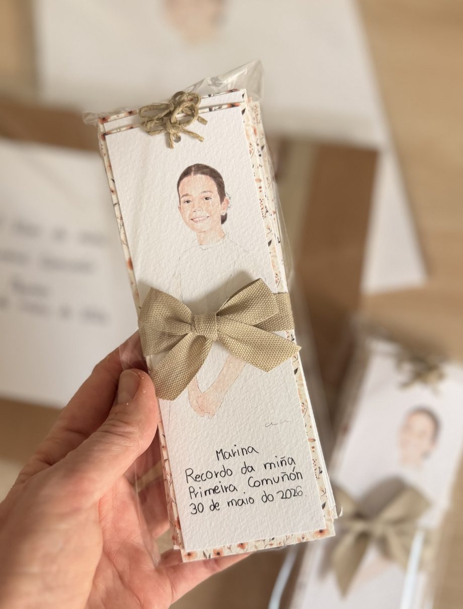 Recordatorios de Primera Comunión personalizados