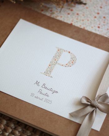 Libro de BAUTIZO. Colección INICIAL NATURA.