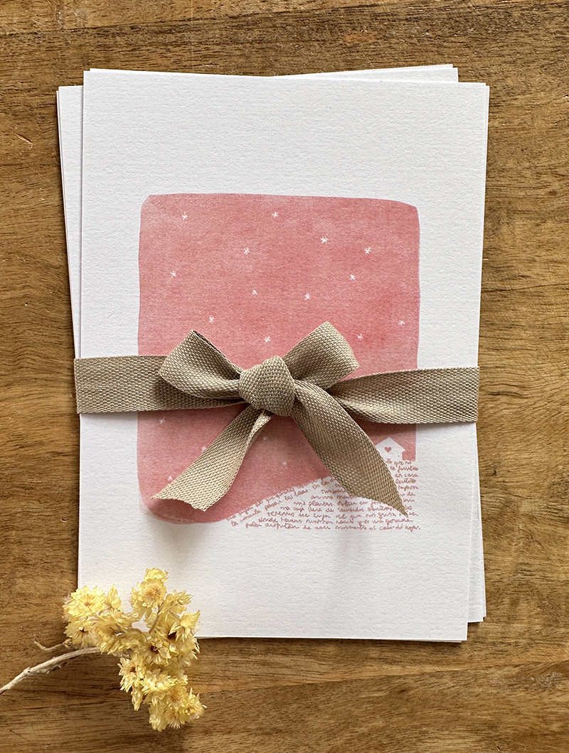 PACK 4 POSTALES ILUSTRADAS. INSTANTES DE CALMA