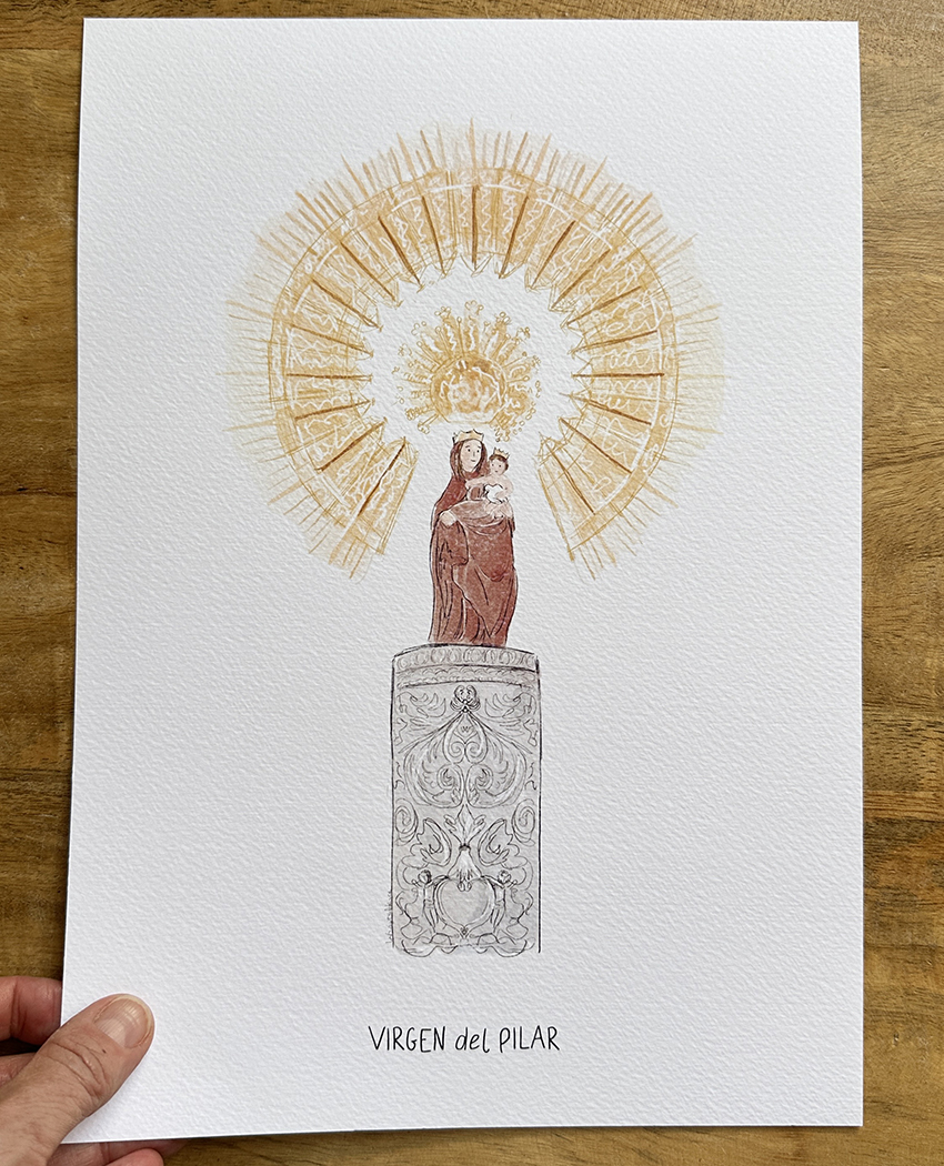 Lámina VIRGEN DEL PILAR