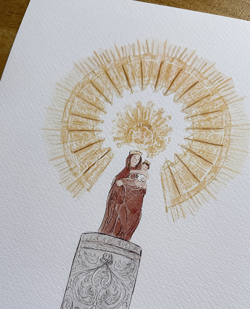 Lámina VIRGEN DEL PILAR