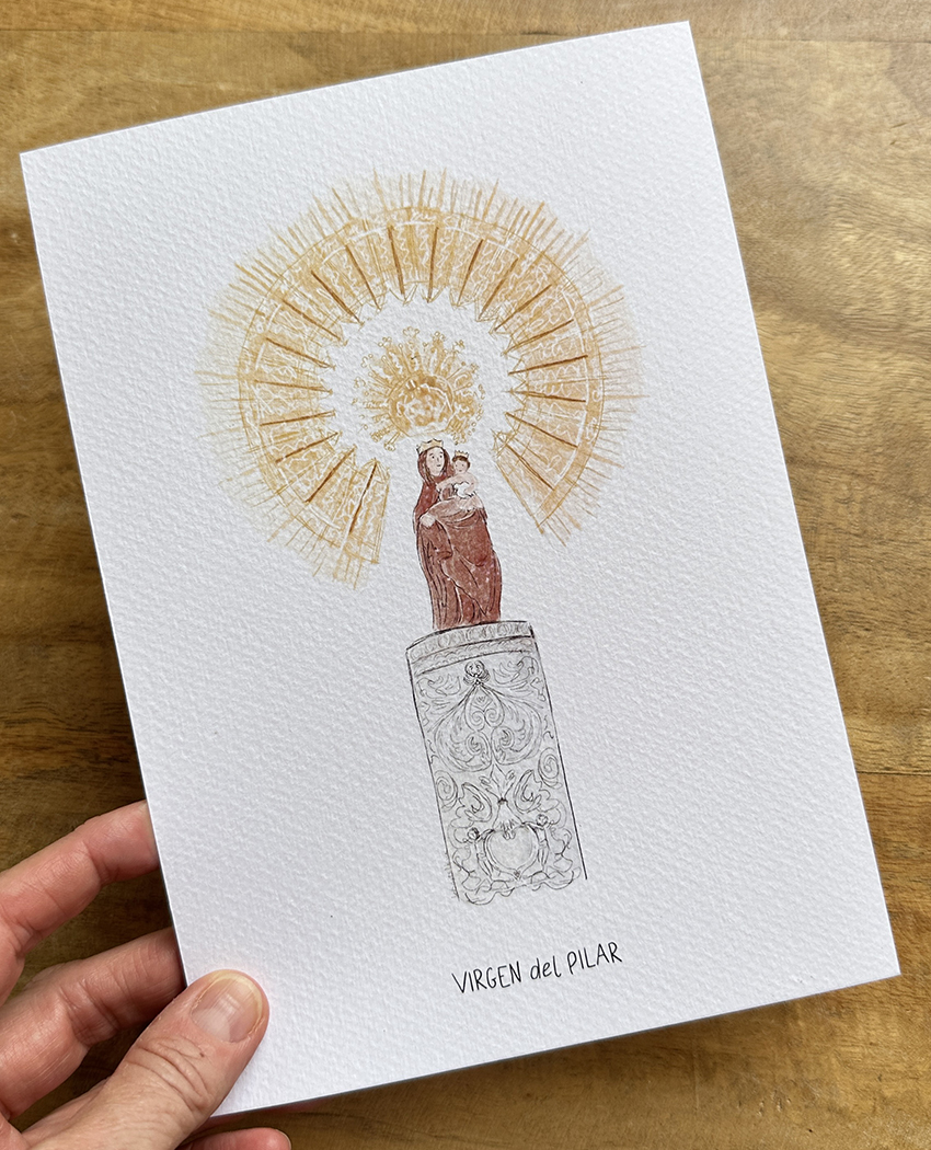 Lámina VIRGEN DEL PILAR