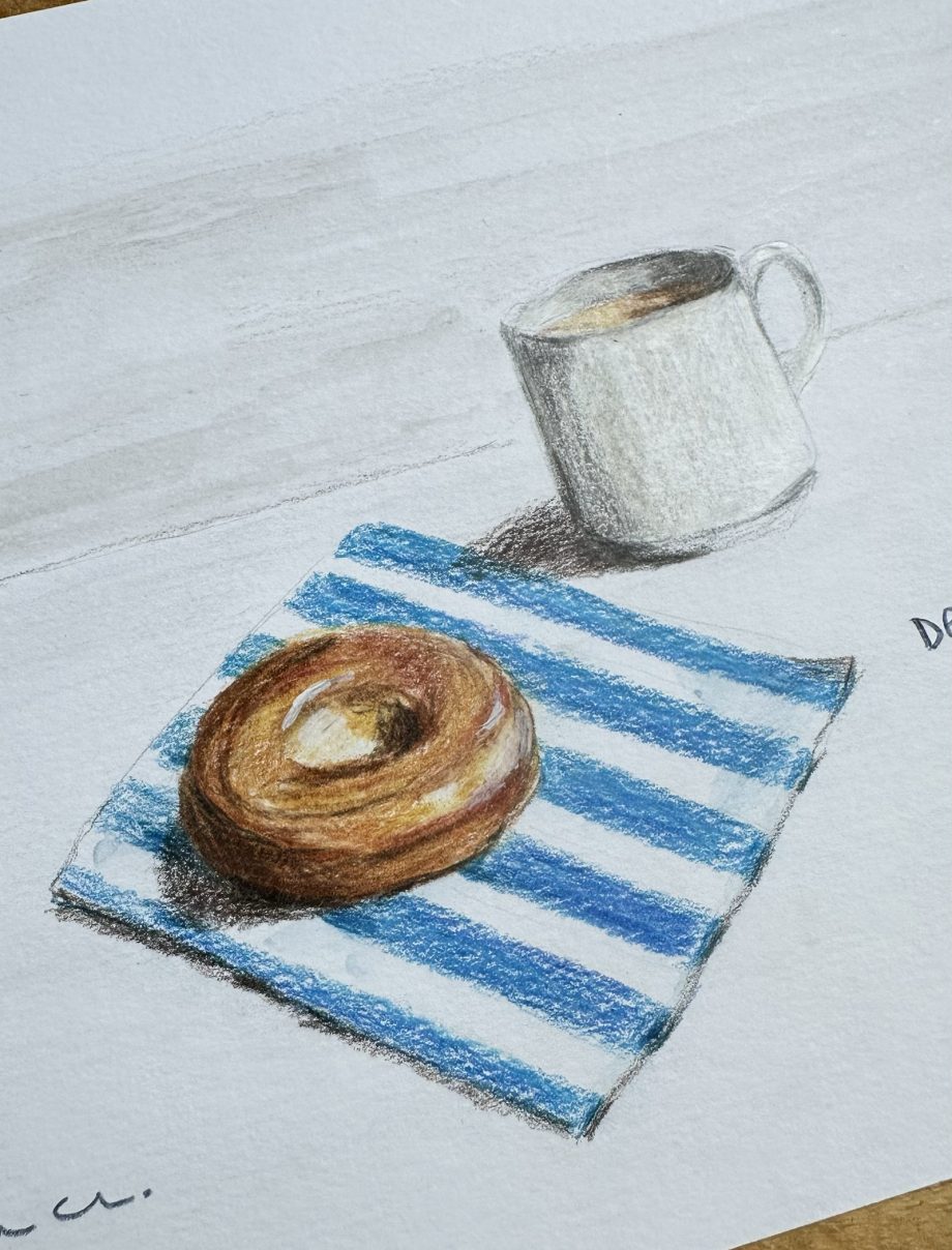 DESAYUNO A SOLAS. Obra original.