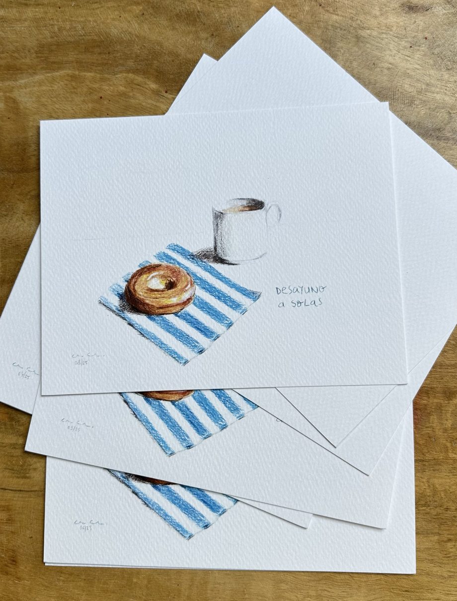 Prints DESAYUNO a SOLAS. Edición limitada.