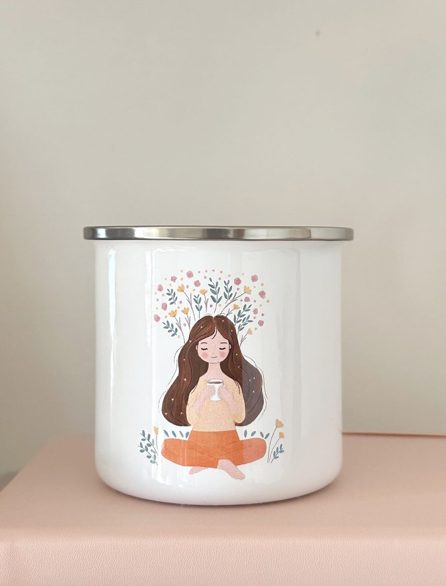 TAZAS MI PEQUEÑO RITUAL. CERÁMICA Y METAL