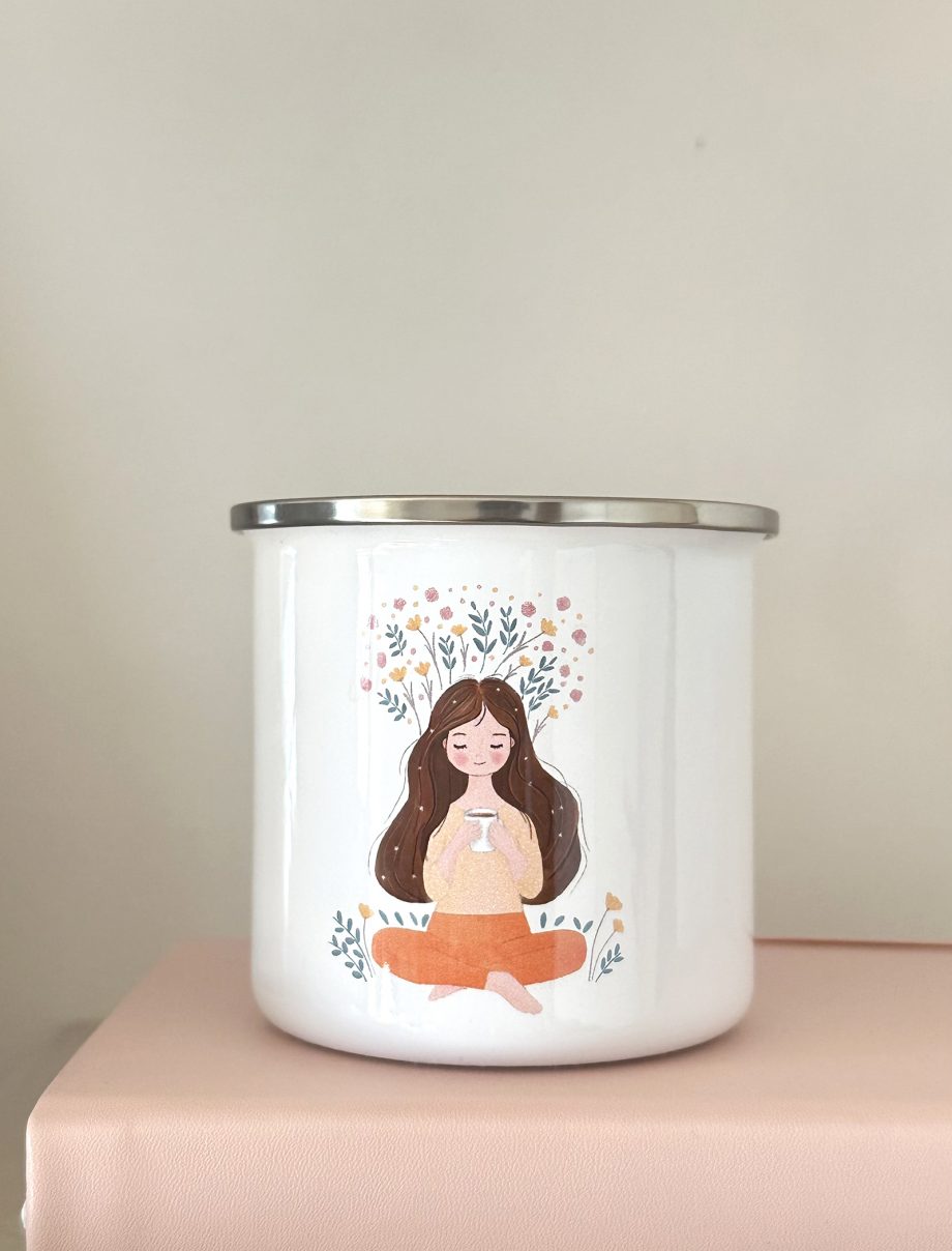TAZAS MI PEQUEÑO RITUAL. CERÁMICA Y METAL