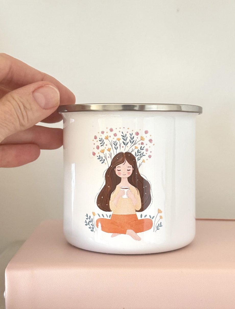 TAZAS MI PEQUEÑO RITUAL. CERÁMICA Y METAL