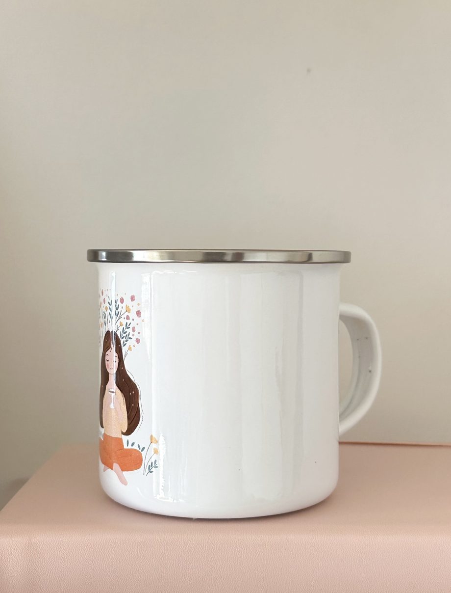 TAZAS MI PEQUEÑO RITUAL. CERÁMICA Y METAL