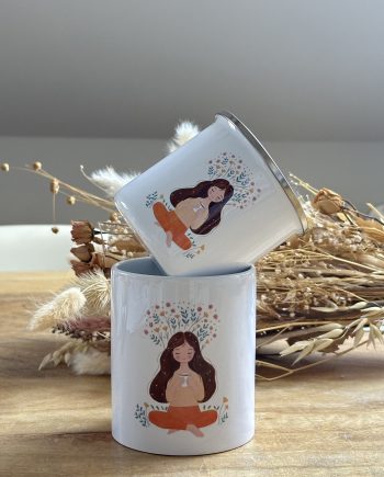 TAZAS MI PEQUEÑO RITUAL. CERÁMICA Y METAL