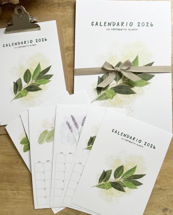 CALENDARIO SENCILLO 2026. HIERBAS AROMÁTICAS.