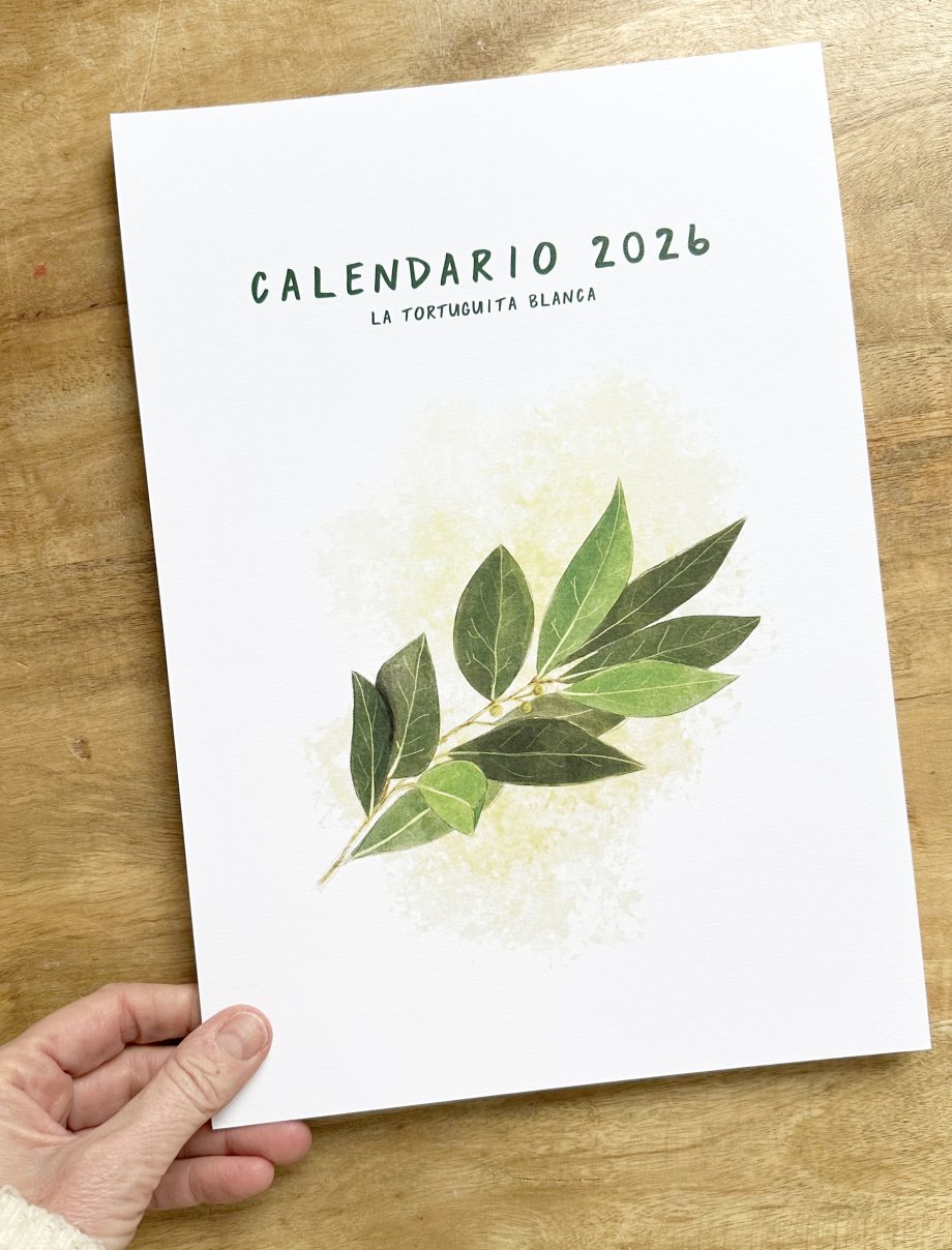 CALENDARIO SENCILLO 2026. HIERBAS AROMÁTICAS.