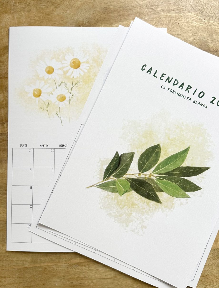 CALENDARIO SENCILLO 2026. HIERBAS AROMÁTICAS.