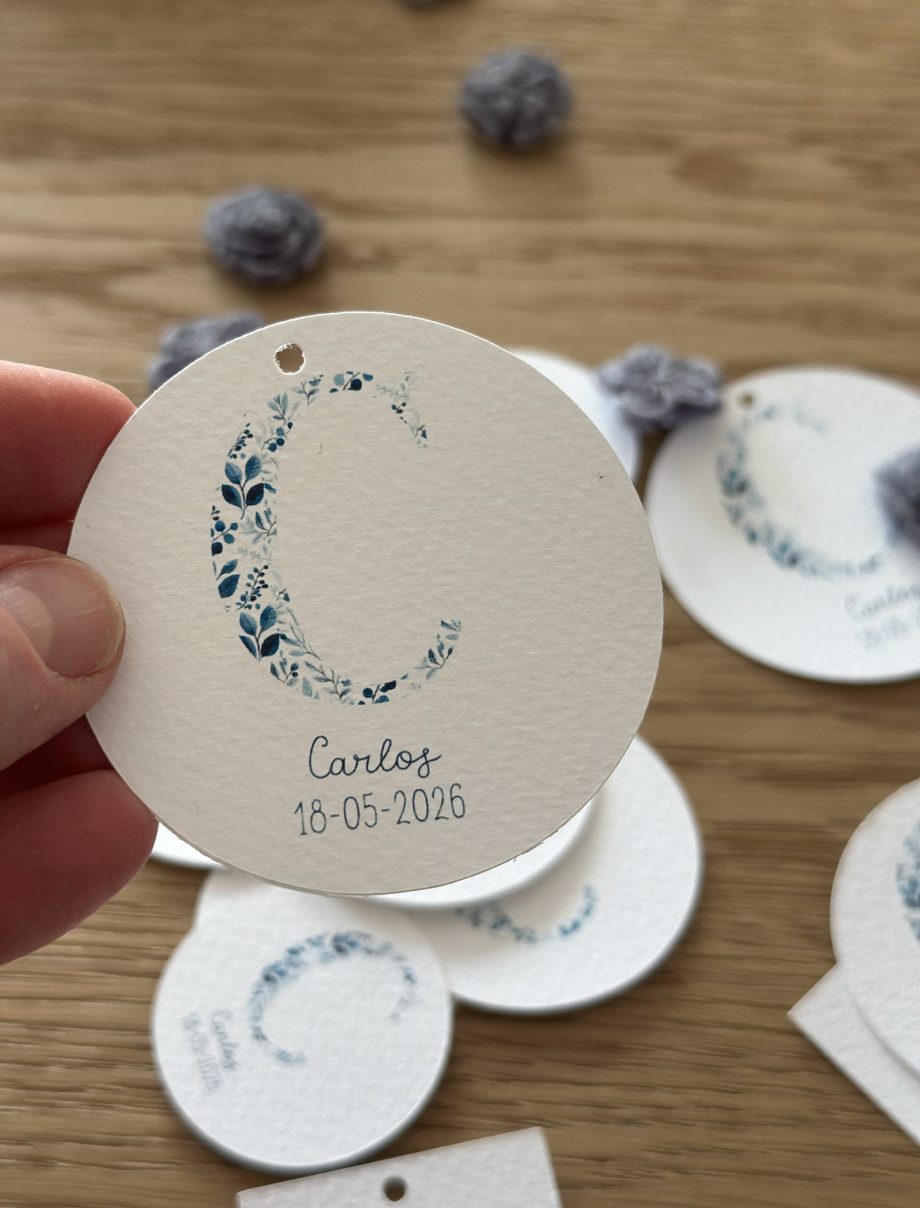 ETIQUETAS. Colección INICIAL NATURA BLUE