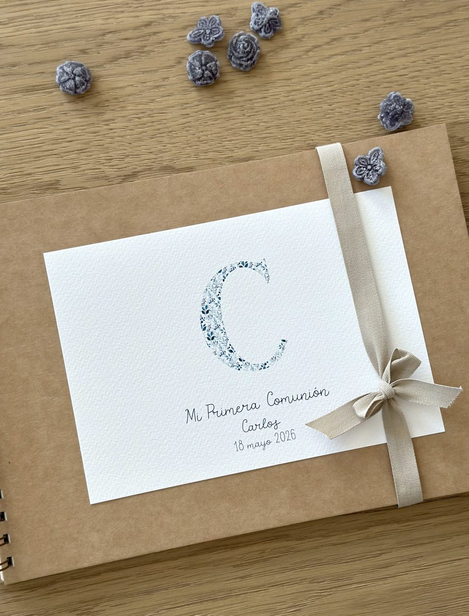 Libro de primera comunión. Colección INICIAL NATURA BLUE. NIÑO-NIÑA.