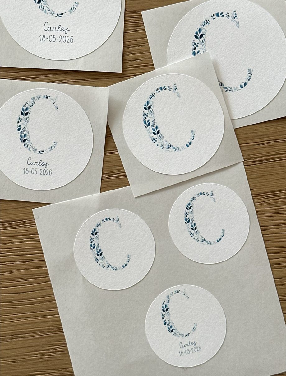 PEGATINAS colección INICIAL NATURA BLUE