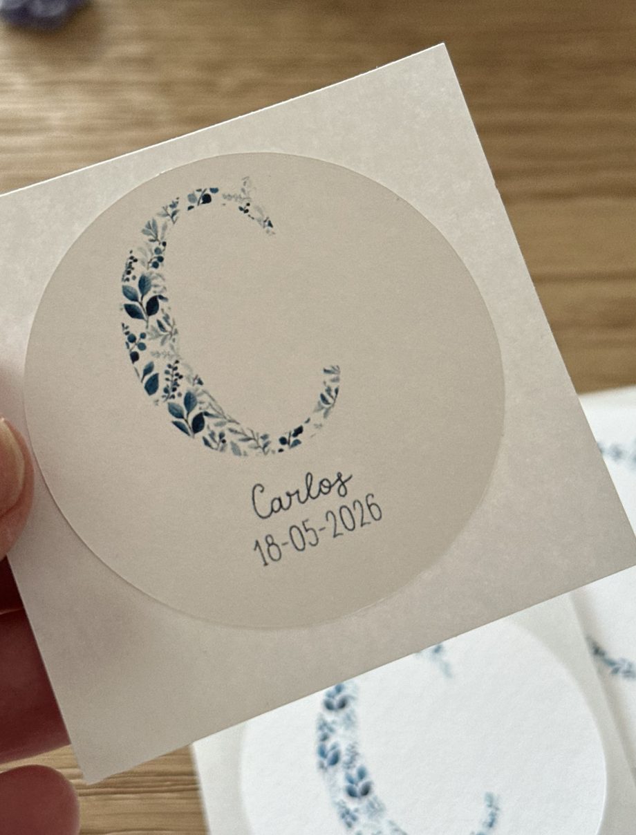 PEGATINAS colección INICIAL NATURA BLUE