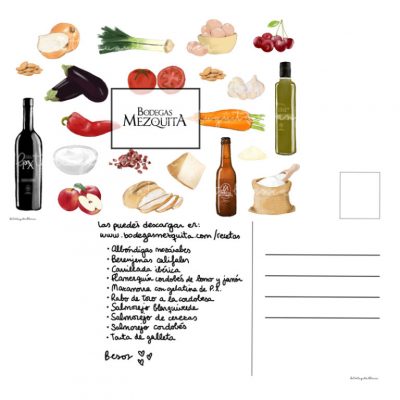 Postal de regalo para los clientes.