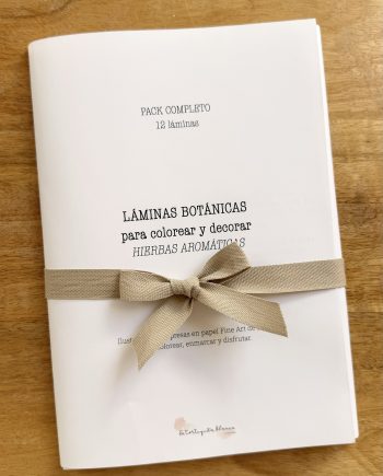 Láminas botánicas para COLOREAR | Hierbas aromáticas