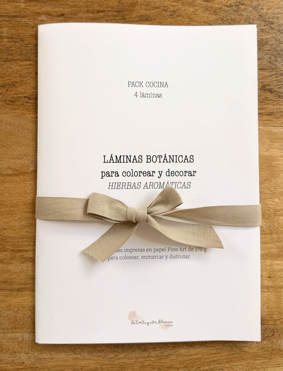 Láminas botánicas para COLOREAR | Hierbas aromáticas