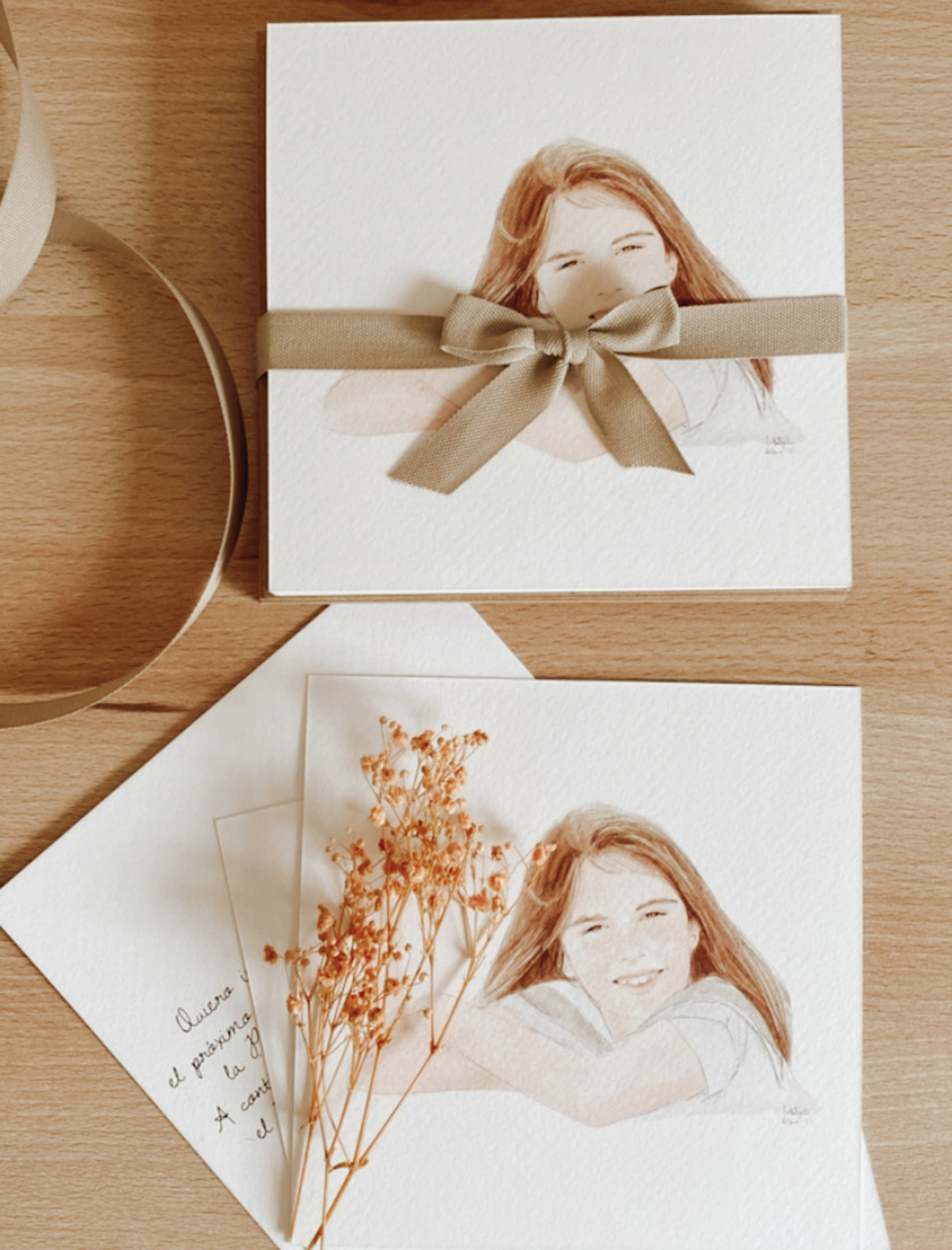 invitacion Primera Comunon personalizada cuadrada 15x15 con texto por detrás